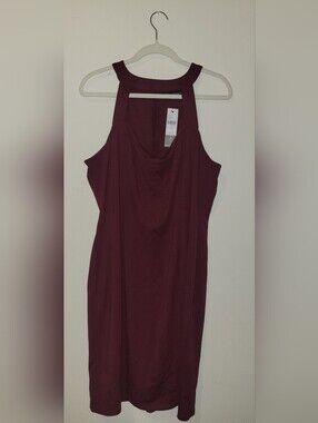 Lane Bryant Halter Neck With Cut Out Dress